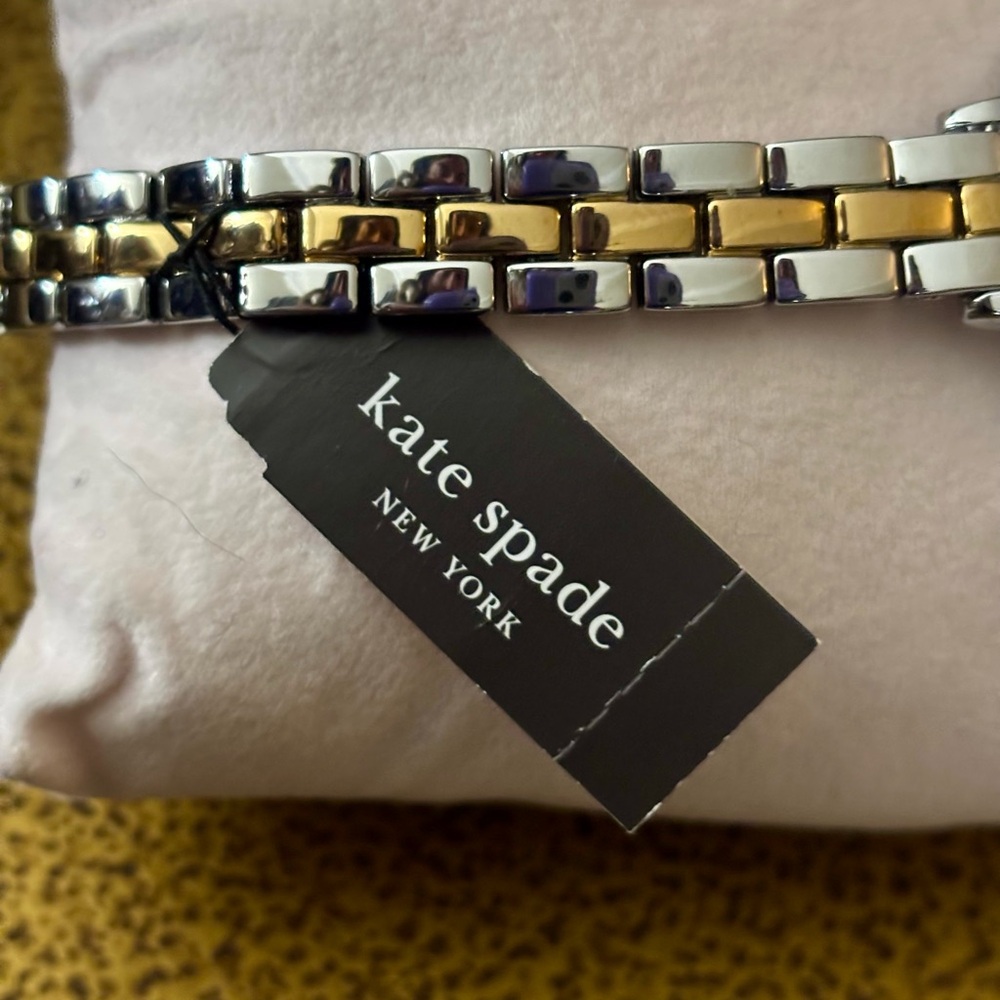 kate spade new york Metro Two-Tone Stainless Steel Bracelet Watch 30mm NWT - Picture 8 of 11